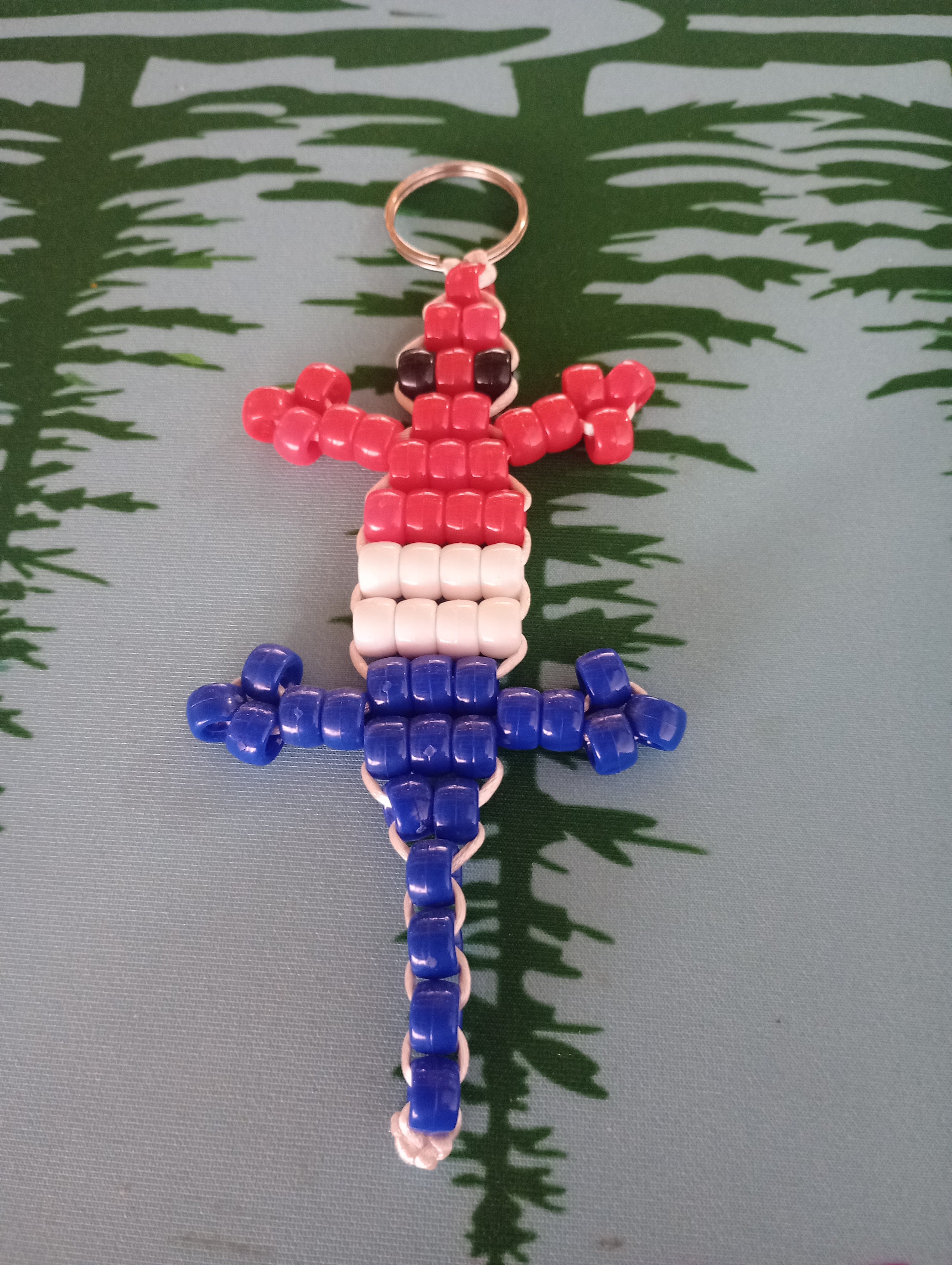 USA Lizard - pony bead Bracelet image 0