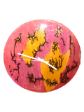 12" Fractal Burnt Clock (b) image 0