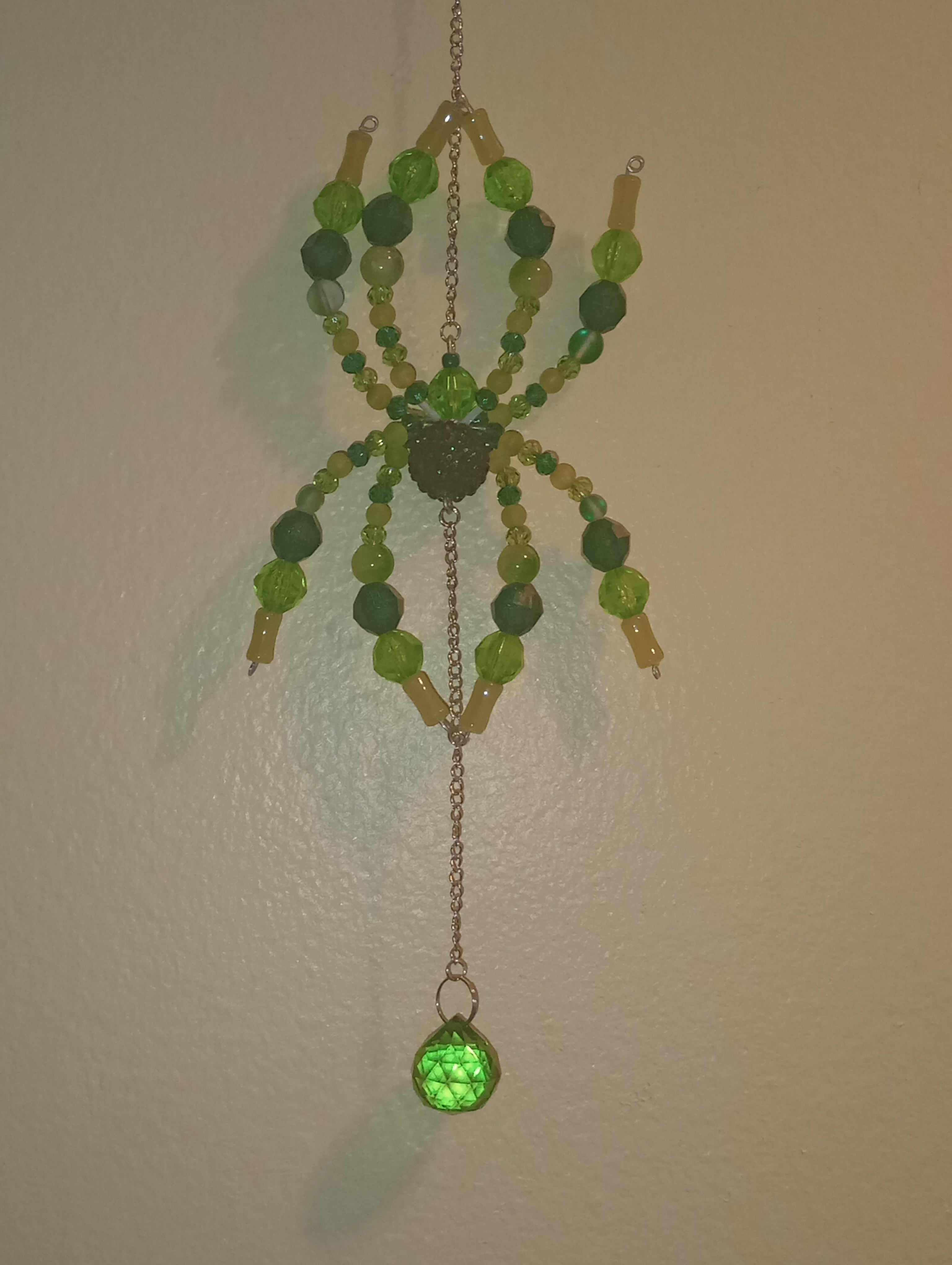 Hanging Spider -Emerald image 0
