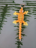 Orange/Yellow Lizard - pony bead Bracelet image 0