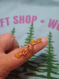 Token Ring (Golden Yellow Glass Beads)
