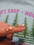 Token Ring (Daisies with Clear Glass Beads)